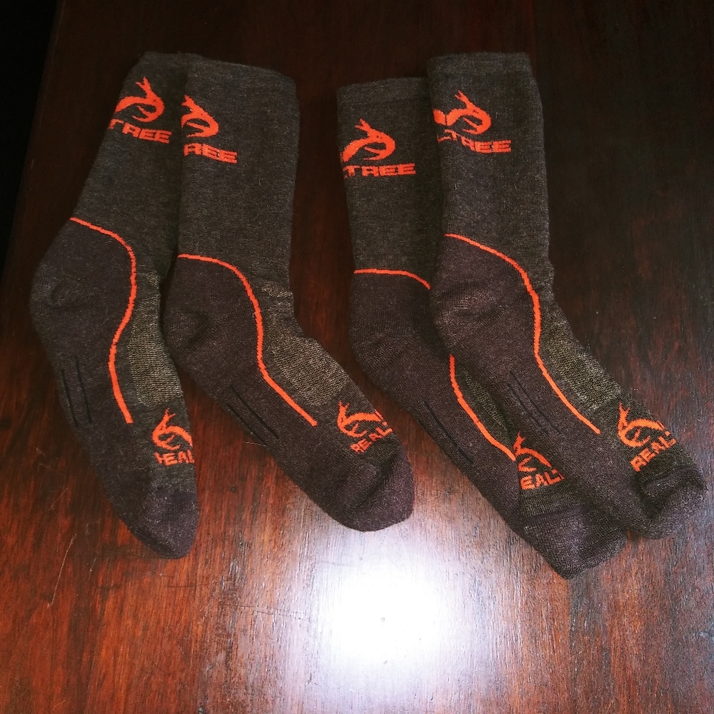 2 pairs Realtree wool socks
